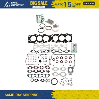 Full Gasket Set Bearings Rings Fit 05-10 Hyundai Tucson Tiburon Kia Rondo 2.7L - Image 1 of 4