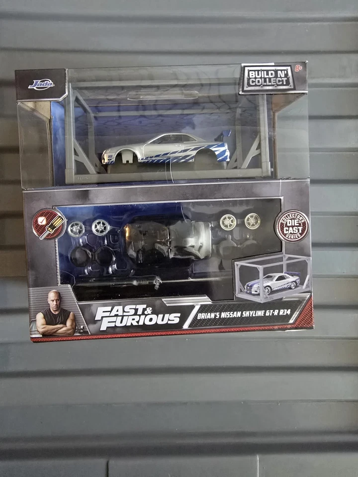 Jada Toys Fast & Furious Build n Collect Brian's Nissan Skyline GT-R R34 - Image 1 of 1