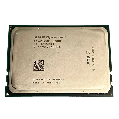 AMD Opteron 6212 OS6212WKT8GGU 2.60GHz 8-Core Processor G34R1 Socket CPU - Image 1 of 2