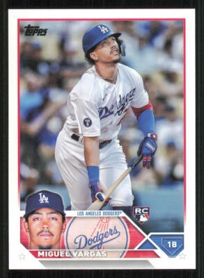 2023 Topps #163 Miguel Vargas RC - Image 1 of 2