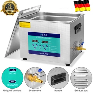 15L Ultraschall Reinigungsgerät digital Ultraschallreinige cleaner Entgas Korb - Bild 1 von 13