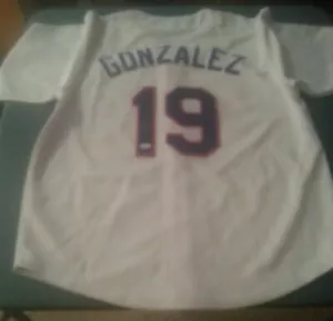 2016 Gold Rush Juan Gonzalez Signed Texas Rangers Jersey JSA Witnessed/Certified - Picture 1 of 4