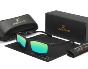 KINGSEVEN 2024 Polarized Sunglasses Square Frame Sun Glasses 100% UV400 #5 New - Picture 1 of 2