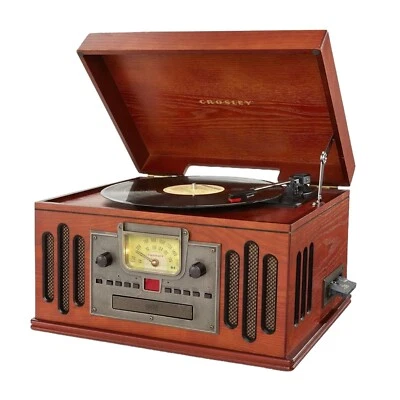 Crosley CR704B-PA Deluxe Musician Record Player Turntable Bluetooth CD AM/FM NEW - Image 1 of 4