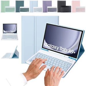 PU Leather Case For Samsung Tab A9 8.7" /A9 Plus 11" X210/X216 Wireless Keyboard - Picture 1 of 12