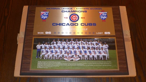 RARE 1984 Chicago Cubs NL Eastern Division Champions Plaque Heileman’s Old Style Cover