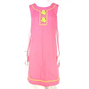 VINTAGE LOUNGECRAFT 50er 60er 70er: kleines ORIGINAL BLUMEN MOD BESTICKTES KLEID - Bild 1 von 4