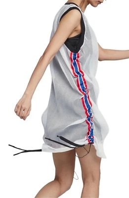 Vestido Jersey NIKE Lab NIKEab x RT Riccardo Semi Transparente Malla Rayas Mujer 909800  Foto 1 de 4