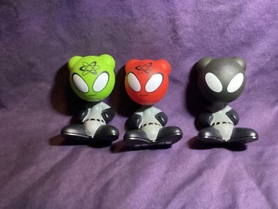UB Funkeys MATTEL Radica Xener LOT 3 Figures, Green, Red, Black, Very Rare - Image 1 of 2