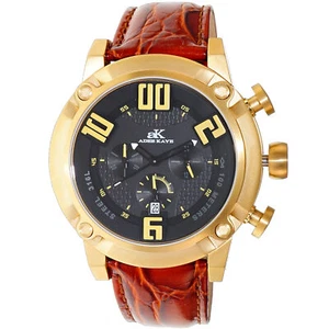 Adee Kaye Men's Blitz Black Dial Watch - AK7280-MG-RDO - Picture 1 of 1