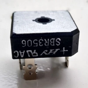SBR3506 - 35A 600V, 3-phase Bridge Rectifier, HY Electronic Corp, 5-Pin SBR - Picture 1 of 4