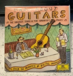 Vintage Mad About Guitars Deutsche Grammophon pin back - Picture 1 of 2