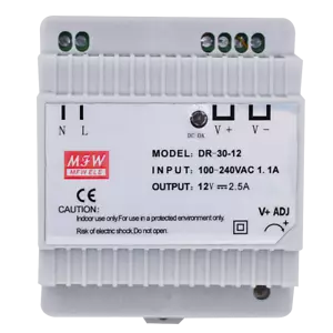 Industrial DIN Rail Power Supply DR-30-12V 30W Single Output 12V DIN PowerSupply - Picture 1 of 1