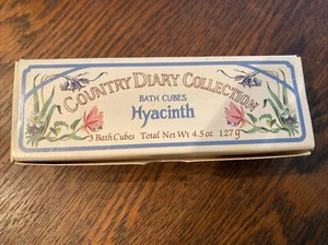Vintage 1985 COUNTRY DIARY COLLECTION Hyacinth 3 Bath Cubes - Picture 1 of 3