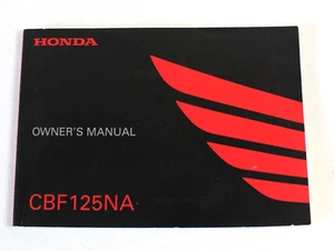 Genuine 2017 Honda CBF125 NA / CBF125NA / English Owners Manual 32K98B00 - Picture 1 of 14