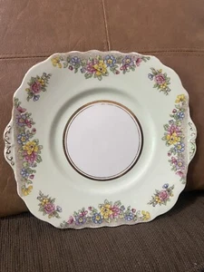 Cake Plate COLCLOUGH Longton England Genuine Bone China 1939 Antique Side Plate - Picture 1 of 6