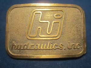 Messing Gürtelschnalle HI HYDRAULICS INC [j20r]  - Bild 1 von 2