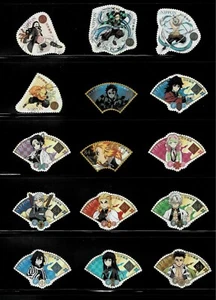 Japan 2021 Demon Slayer 84Y Complete Used Set of 15 Sc# 4564 a-o - Picture 1 of 1