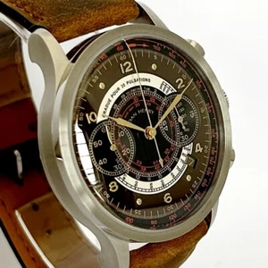 Orologio Uomo Dan Henry Cronografo Militare 41mm Indice Tondo Meccanico Quarzo - Foto 1 di 10