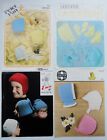 Lot 4 x Vintage Knitting Patterns. Baby/ToddlerKids Hats/Mittens/Booties
