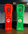 Mario And Luigi Nintendo Wii Controllers Remotes Motion Plus With Sleeves 