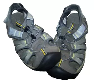 G H BASS Gray Hiking River Breathable Water Shoes Men's Sandals Size 11.5M - Picture 1 of 7