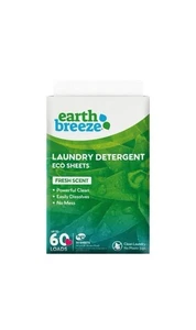 Earth Breeze Waschmittel Blätter Frischer Duft Öko Blätter 30 Blatt (400 ct) - Bild 1 von 3