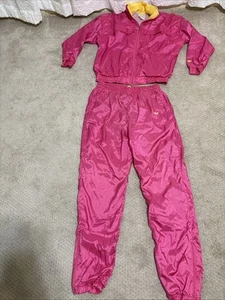 Vintage Adidas Rosa Trainingsanzug Jacke Hose Damen Größe Small Medium S M Selten - Bild 1 von 9