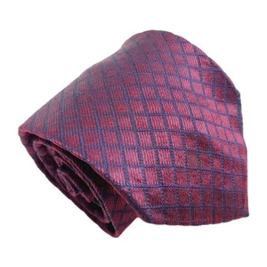 Thomas Pink London Krawatte Rot & Blau Karomuster Herren Seidenkrawatte - Bild 1 von 5