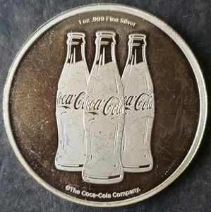 1oz Silver Coca-Cola Round - Picture 1 of 3