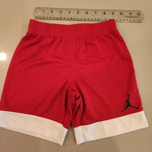 Nike Jordan Shorts Youth Boy S 4-5Y Red White Trim Jumpman Logo - Picture 1 of 6