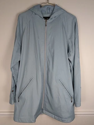 The Totes Coat Rain Jacket Lightweight Hooded Long Sleeve Blue Size Medium - Image 1 of 4