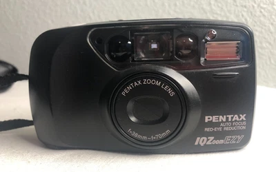 Pentax Auto Focus Red-Eye Reduction IQZoomEZY W/Case & Battery - Image 1 of 4