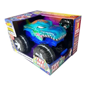 Hot Wheels Toy Monster Truck RC Remote Control Mega Wrex Alive 1:15 Lights Sound - Picture 1 of 11