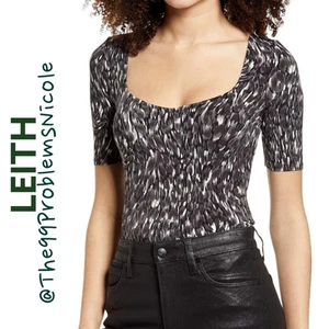 Leith Tanga-Body Oberteil mit Katzenmotiv - Bild 1 von 8