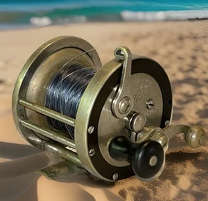 Carrete de surfcasting vintage Pflueger BOND - alrededor de 1928 - Imagen 1 de 5