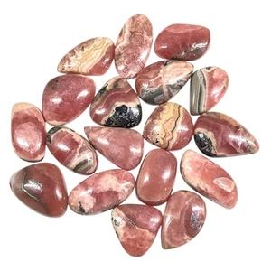 18 Pcs Natural Rhodochrosite 19-26mm Loose Untreated Cabochon Gemstones Lot - Picture 1 of 10