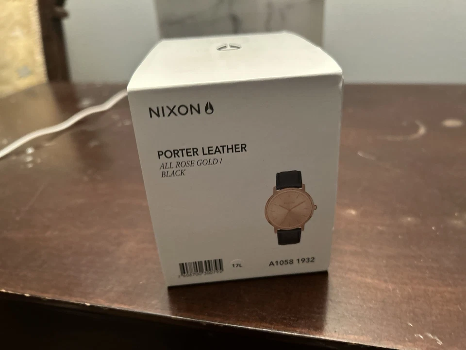 Reloj Nixon Porter Cuero Todo Oro Rosa\Negro 40mm Acero Inoxidable A1058-1932 Foto 1 de 4