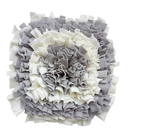 Pet Snuffle Mat for Dogs, Dog Feeding Mat, Nosework Training Mats Gray&White - Picture 1 of 7