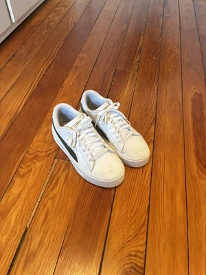 Zapatillas Mujer PUMA Smash V3 Plataforma Blanco y Oliva 6 Foto 1 de 4