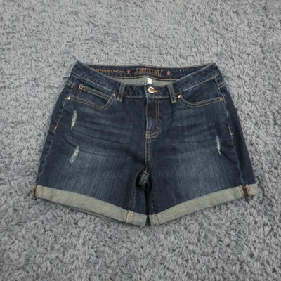 Женские шорты Jennifer Lopez 4 синие шорты из денима искусственно состаренные 29x5* - Изображение 1 из 4