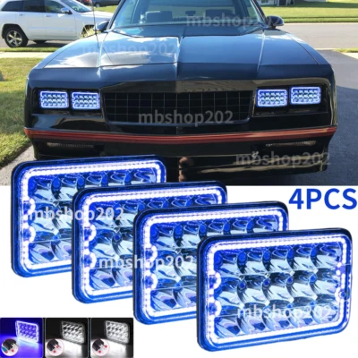 Faros LED 4x6" 4 piezas aptos para Monte Carlo 1980 1981 1982 1983 1984 1985 1986-1988 Foto 1 de 4