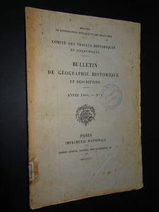 BULLETIN DE GÉOGRAPHIE HISTORIQUE ET DESCRIPTIVE - ANNÉE 1904 - N°1 - Imagen 1 de 2