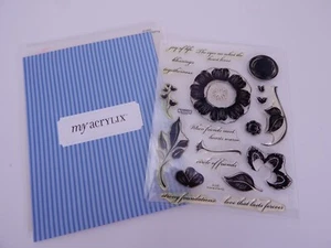 E1005 Close To My Heart My Acrylix Promise Of Spring Rubber Stamps - Picture 1 of 3