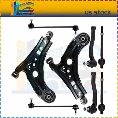 Fits For 2004-2010 Chevrolet Aveo Suspension Kit 8set Control Arm Tie Rod Ends Foto 1 de 4