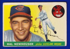 HAL NEWHOUSER indians 1955 TOPPS #24 GOOD/VERY GOOD - Picture 1 of 2