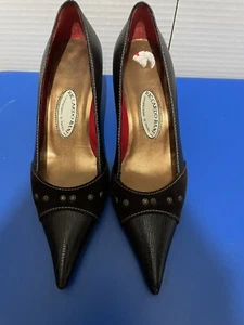 Riccardo Banfi Leather Heels Brown Size 36 - Picture 1 of 9