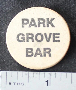 FORT PECK, Montana Wooden Nickel Token - Lounge Free Drink Coin - Picture 1 of 4