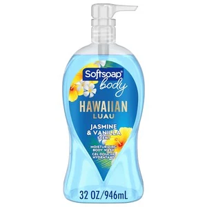 Moisturizing Body Wash Hawaiian Luau Jasmine and Vanilla Scent 32 oz Pump Bottle - Picture 1 of 10