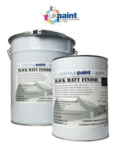 UK PAINT - Pintura acrílica de granero - 20L - Acabado semi brillante negro - Imagen 1 de 2